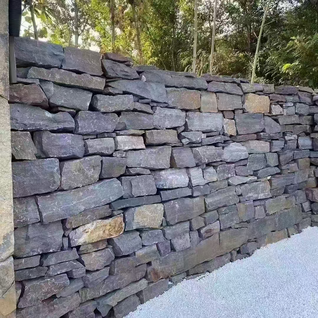 slate stone garden wall